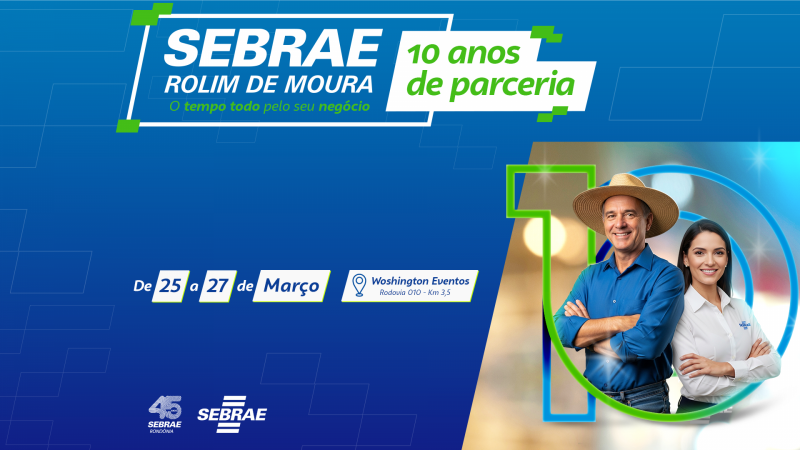 Sebrae celebra 10 anos de atuação em Rolim de Moura com programação voltada ao empreendedorismo e inovação Sebrae celebra 10 anos de atuação em Rolim de Moura com programação voltada ao empreendedorismo e inovação