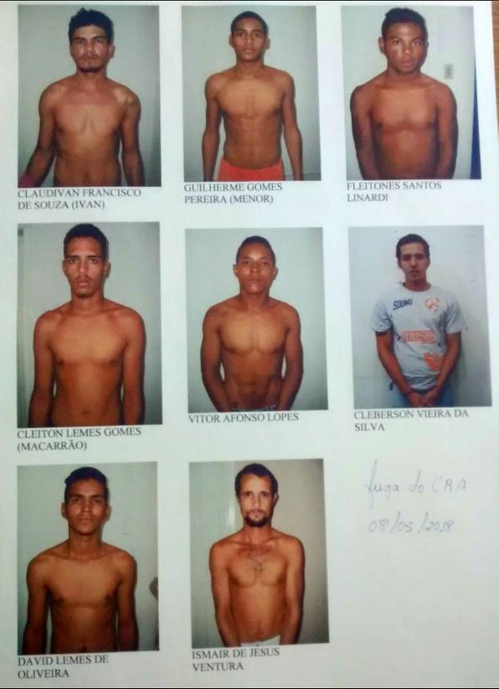 Oito detentos escapam de cela e fogem de presídio em Ariquemes, RO Oito detentos escapam de cela e fogem de presídio em Ariquemes, RO