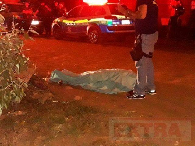 Vilhena - Jovem é é executado com tiros de pistola 380 no Bairro Embrael