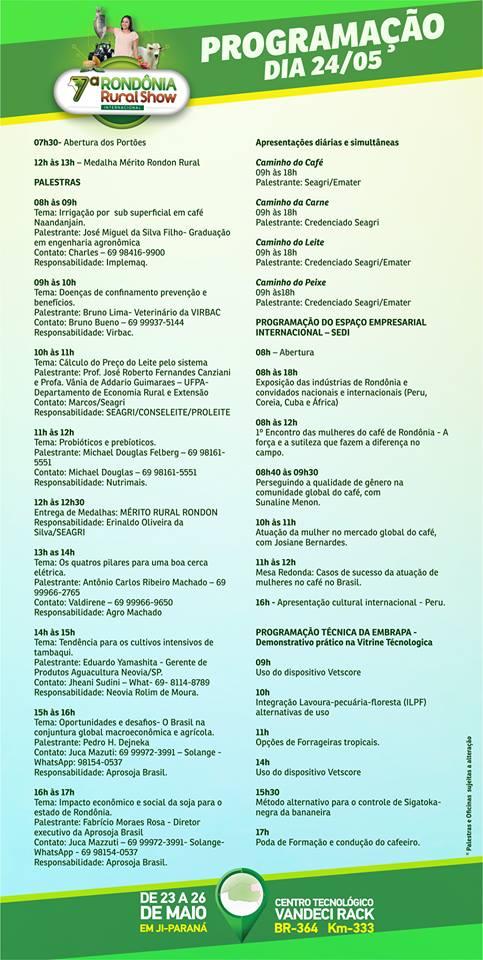 7ª Rondônia Rural Show inicia nesta quarta, 23; confira a programação completa