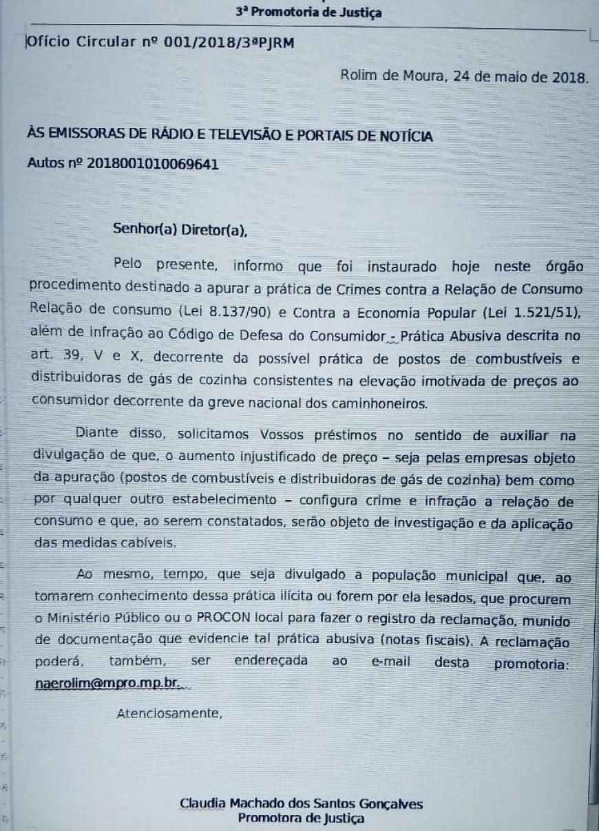 Rolim de Moura - MP vai apurar práticas abusivas nos preços do combustível e gás Rolim de Moura - MP vai apurar práticas abusivas nos preços do combustível e gás