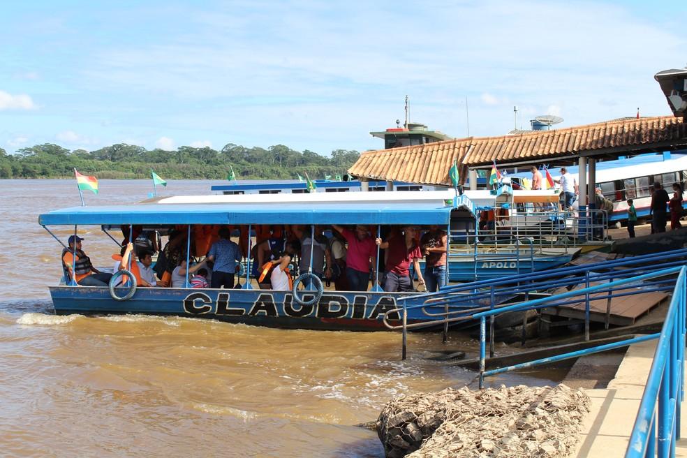 Fluxo turístico cai 30% no Rio Mamoré, na fronteira de Guajará-Mirim com a Bolívia Fluxo turístico cai 30% no Rio Mamoré, na fronteira de Guajará-Mirim com a Bolívia