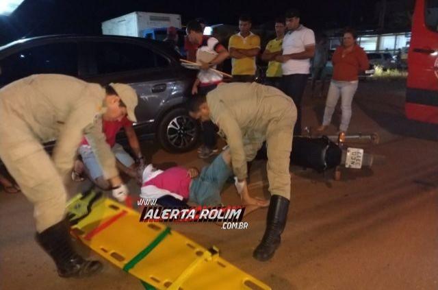 Rolim de Moura – Motociclista colide na traseira de carro estacionado no Centro da cidade Rolim de Moura – Motociclista colide na traseira de carro estacionado no Centro da cidade
