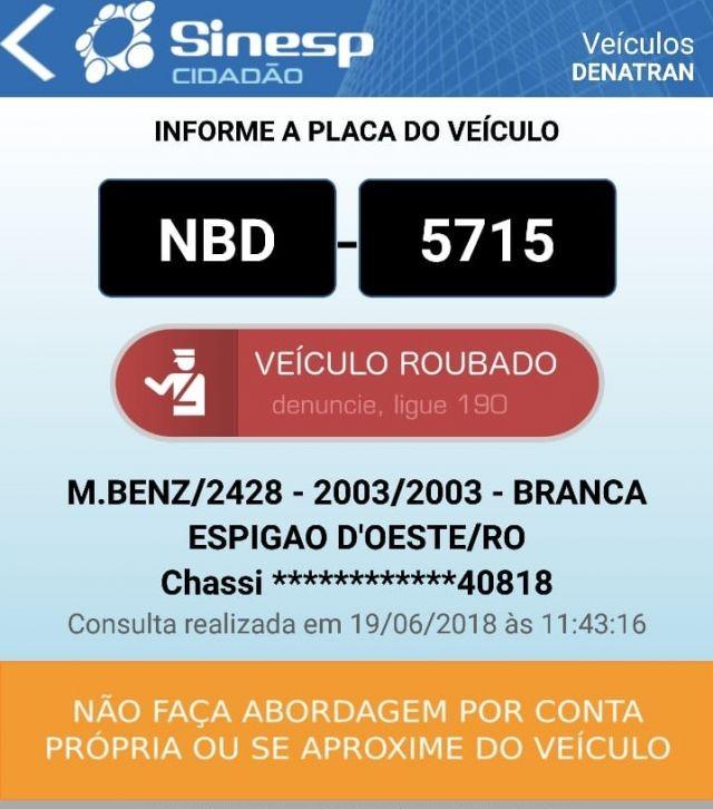 Migrantinópolis – Polícia Militar recupera caminhão basculante que foi furtado em Espigão do Oeste