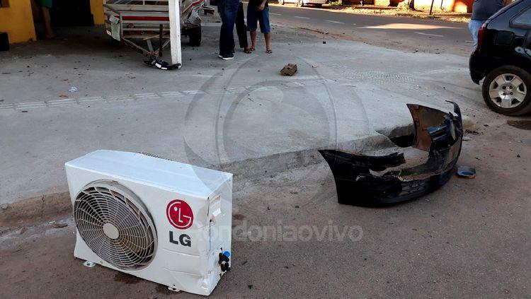 OUTRO: Mais um grave acidente na "Duque" deixa dono de loja ferido