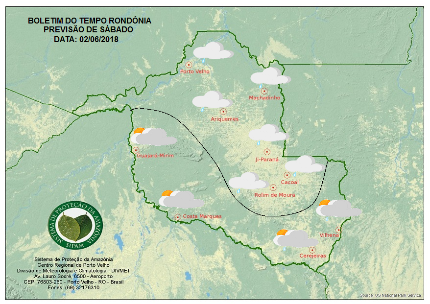 NUBLADO: Sipam prevê chegada da quarta friagem do ano no estado de Rondônia NUBLADO: Sipam prevê chegada da quarta friagem do ano no estado de Rondônia