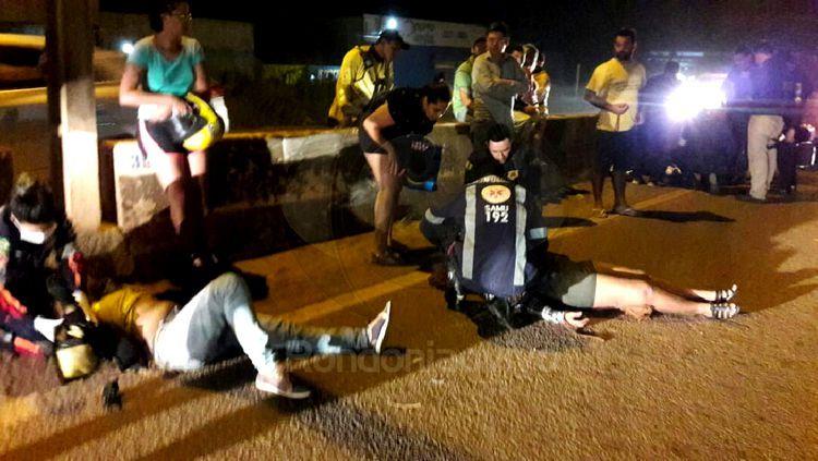 BR-364: Policial de serviço fica seriamente ferido em acidente com moto da Cia de Trânsito BR-364: Policial de serviço fica seriamente ferido em acidente com moto da Cia de Trânsito