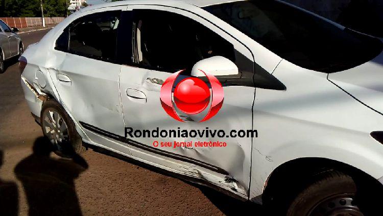 LESÃO: Motociclista fica ferido após avançar preferencial e colidir com carro LESÃO: Motociclista fica ferido após avançar preferencial e colidir com carro
