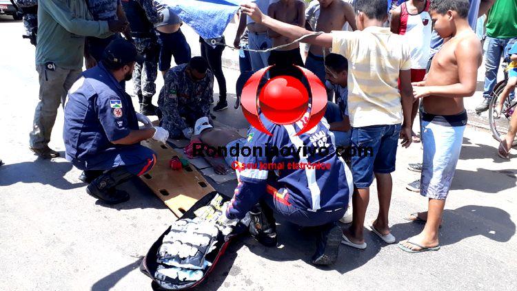 MOTORISTA FUGIU: Idoso fica em estado gravíssimo ao ser atropelado por carreta