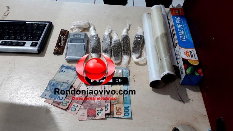 FLAGRANTE: Suspeito é preso com droga e dinheiro estrangeiro em Porto Velho