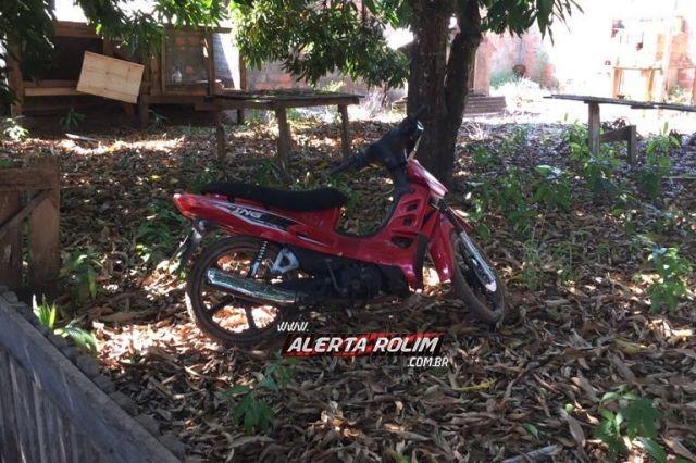 Rolim de Moura – Após denúncia, Guarnição de Rádio Patrulha da PM recupera moto furtada Rolim de Moura – Após denúncia, Guarnição de Rádio Patrulha da PM recupera moto furtada