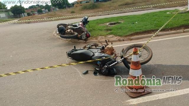 Santa Luzia- Colisão entre duas motocicletas resulta em duas pessoas feridas