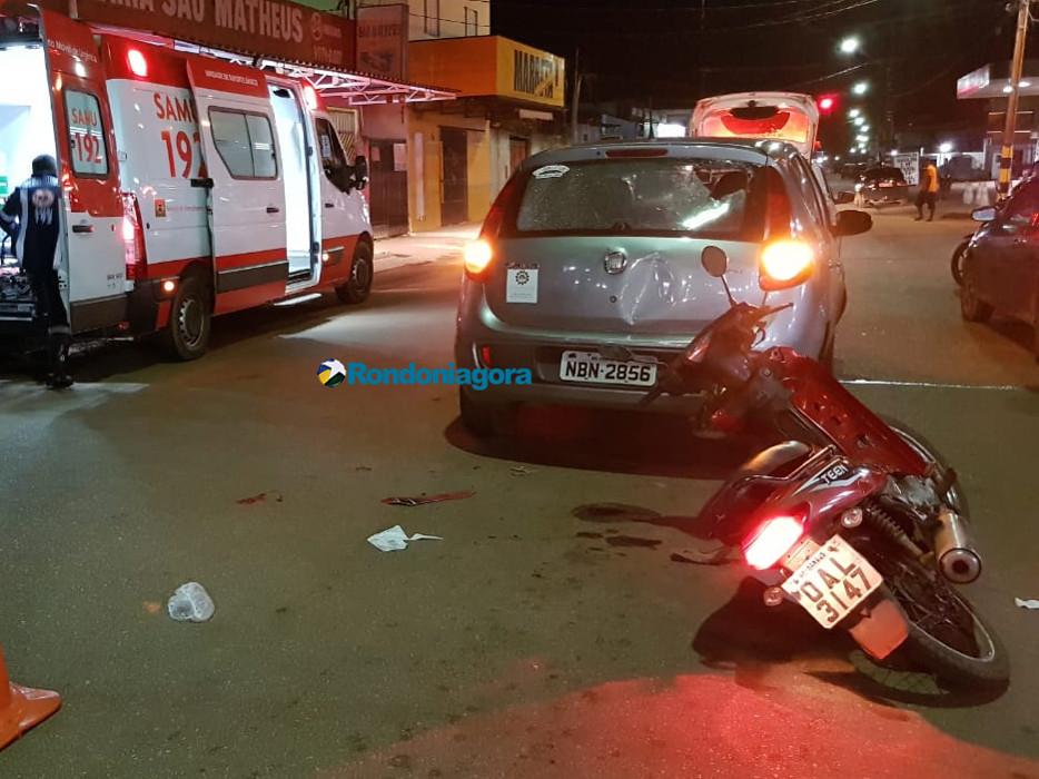 Motociclista bêbada bate na traseira de carro, sai ferida gravemente e dificulta atendimento médico Motociclista bêbada bate na traseira de carro, sai ferida gravemente e dificulta atendimento médico