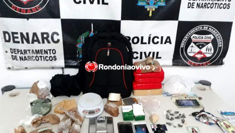 TRÁFICO: Denarc prende trio com cinco quilos de cocaína após interceptar carro na BR-364 TRÁFICO: Denarc prende trio com cinco quilos de cocaína após interceptar carro na BR-364