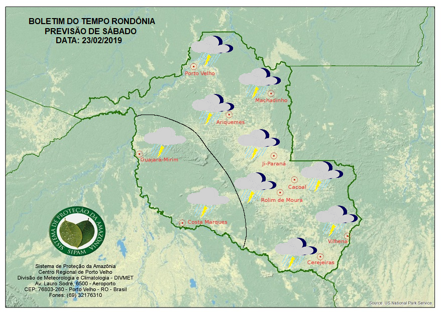 UMIDADE: Confira a previsão do tempo para o fim de semana em Rondônia UMIDADE: Confira a previsão do tempo para o fim de semana em Rondônia