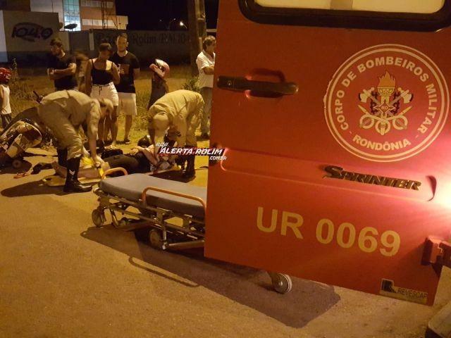 Rolim de Moura – Duas motos colidem em cruzamento do Bairro São Cristóvão nesta noite de sábado Rolim de Moura – Duas motos colidem em cruzamento do Bairro São Cristóvão nesta noite de sábado