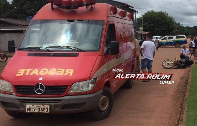 Rolim de Moura – Motociclista invade preferencial, provoca acidente e logo sem seguida foge do local Rolim de Moura – Motociclista invade preferencial, provoca acidente e logo sem seguida foge do local