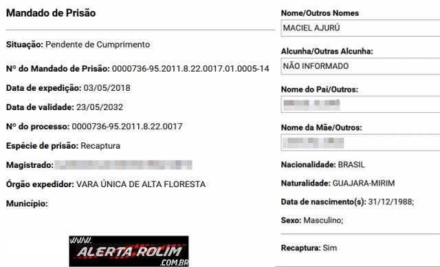 Rolim de Moura – Foragido da justiça é recapturado pela equipe do PATAMO da Polícia Militar Rolim de Moura – Foragido da justiça é recapturado pela equipe do PATAMO da Polícia Militar