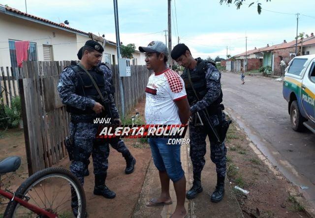 Rolim de Moura – Foragido da justiça é recapturado pela equipe do PATAMO da Polícia Militar Rolim de Moura – Foragido da justiça é recapturado pela equipe do PATAMO da Polícia Militar