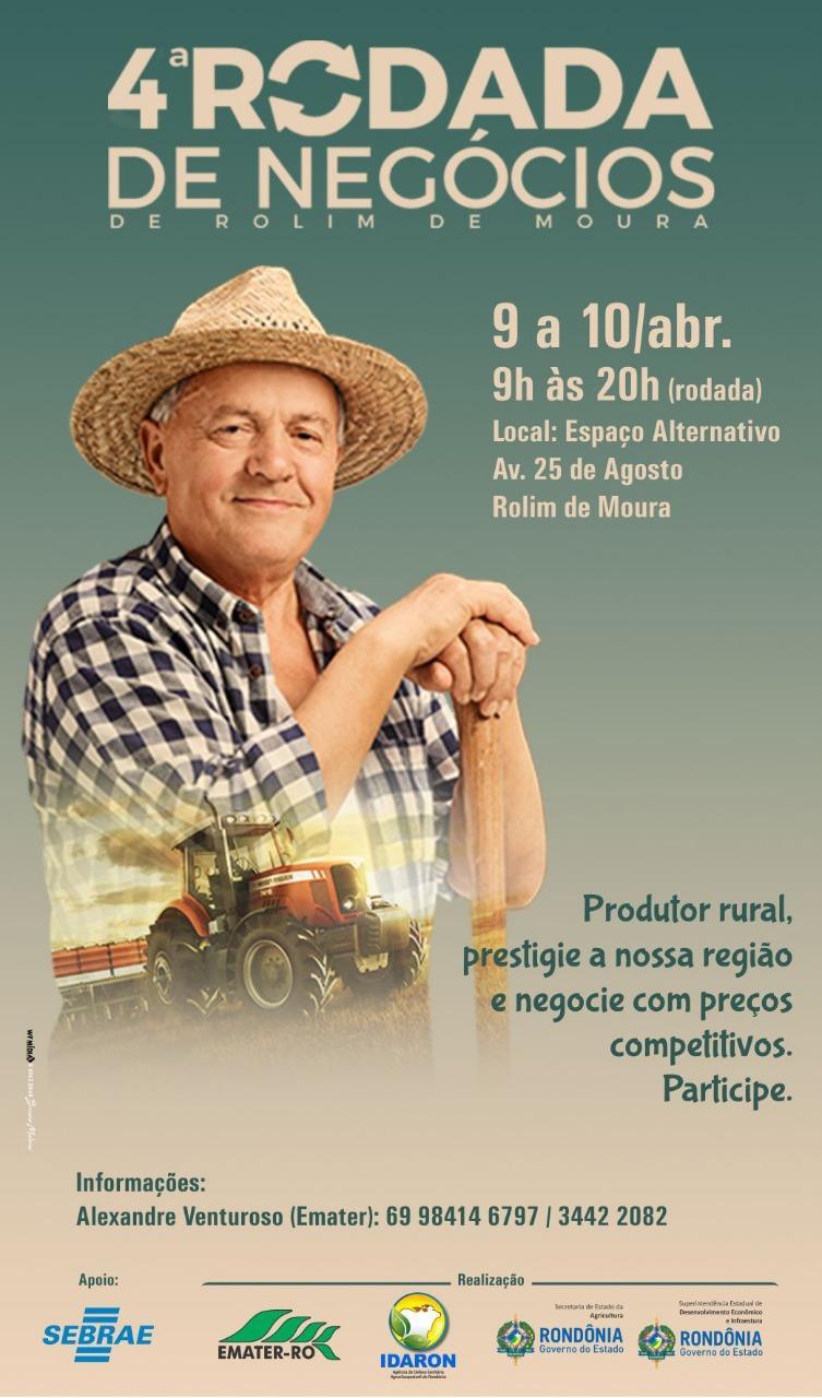 Rolim de Moura - 4ª rodada de negócios da Zona da Mata acontece em abril Rolim de Moura - 4ª rodada de negócios da Zona da Mata acontece em abril