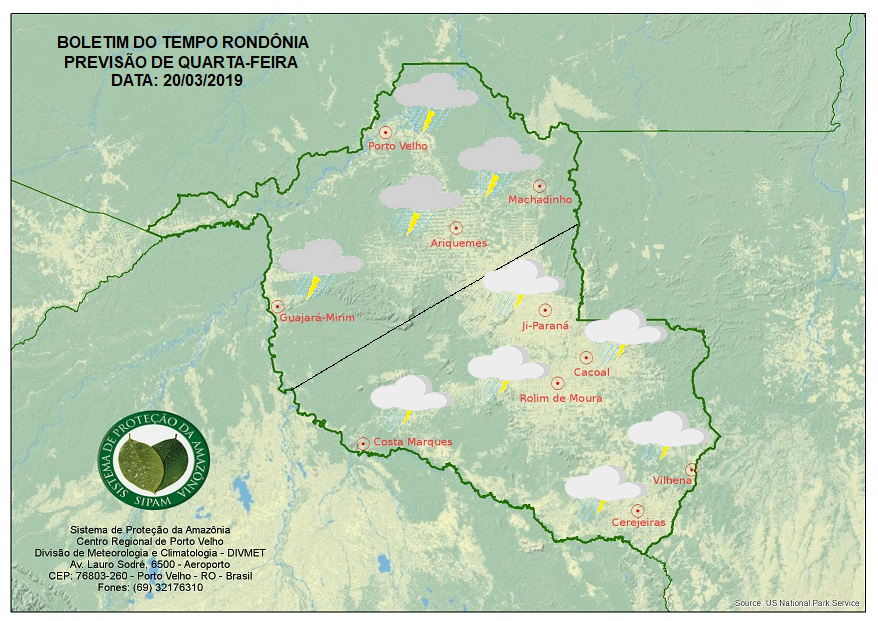PREVISÃO DO TEMPO: Primeira friagem do ano em Rondônia deve chegar nesta quarta-feira PREVISÃO DO TEMPO: Primeira friagem do ano em Rondônia deve chegar nesta quarta-feira