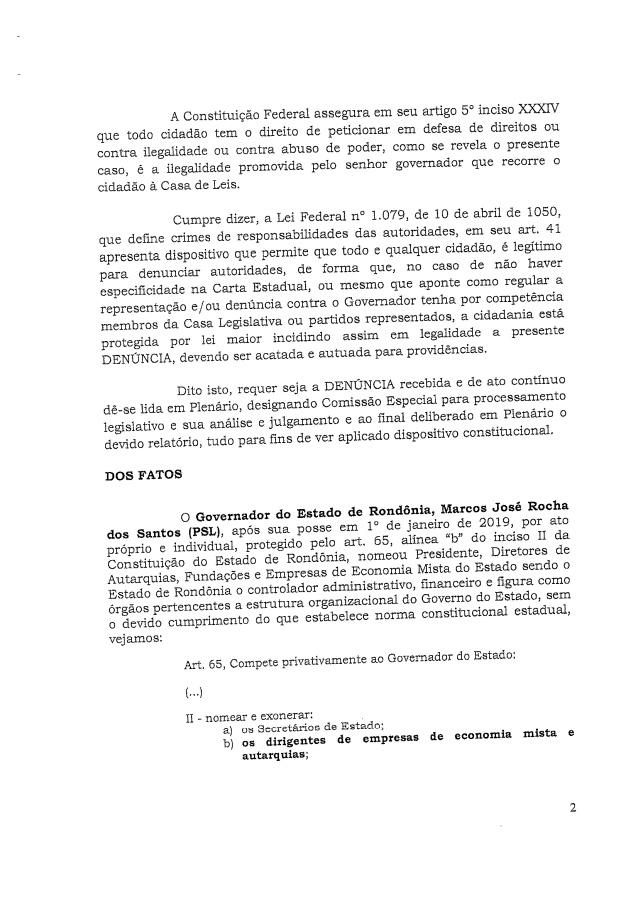 VÍDEO: Governador Marcos Rocha enfrenta primeiro pedido de impeachment na Assembleia; Confira na íntegra VÍDEO: Governador Marcos Rocha enfrenta primeiro pedido de impeachment na Assembleia; Confira na íntegra