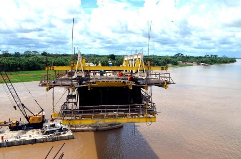 Ponte sobre o rio Madeira, entre Acre e Rondônia, deve ficar pronta em junho