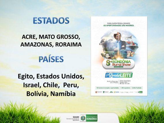 Rondônia Rural Show 2019 será internacional com a participação de 7 Países