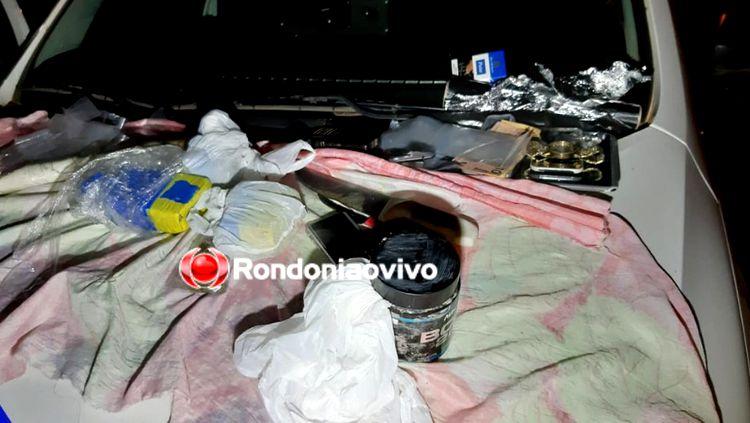 MAIS DE 2 QUILOS: Bando integrado por mototaxista é preso com droga enterrada MAIS DE 2 QUILOS: Bando integrado por mototaxista é preso com droga enterrada
