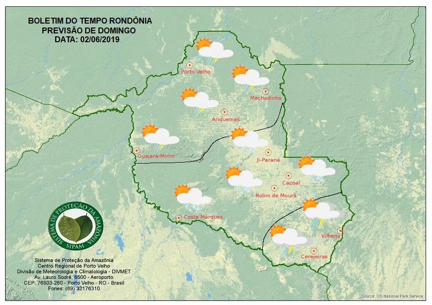 PREVISÃO DO TEMPO: Quarta friagem do ano em Rondônia deve chegar neste domingo PREVISÃO DO TEMPO: Quarta friagem do ano em Rondônia deve chegar neste domingo