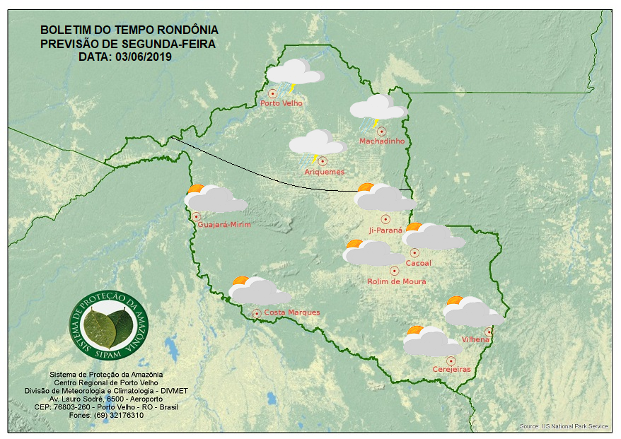 PREVISÃO DO TEMPO: Quarta friagem do ano em Rondônia deve chegar neste domingo PREVISÃO DO TEMPO: Quarta friagem do ano em Rondônia deve chegar neste domingo