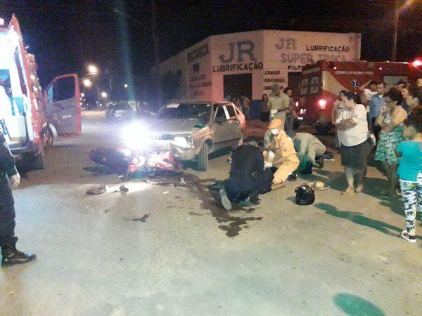 Acidente com suposto motorista embriagado deixa vítimas com fraturas expostas Acidente com suposto motorista embriagado deixa vítimas com fraturas expostas