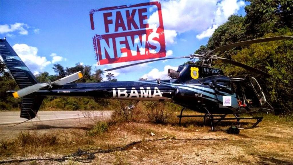 FAKE NEWS - Helicóptero do Ibama não foi alvo de tiros em Espigão do Oeste. VEJA A VERDADE FAKE NEWS - Helicóptero do Ibama não foi alvo de tiros em Espigão do Oeste. VEJA A VERDADE