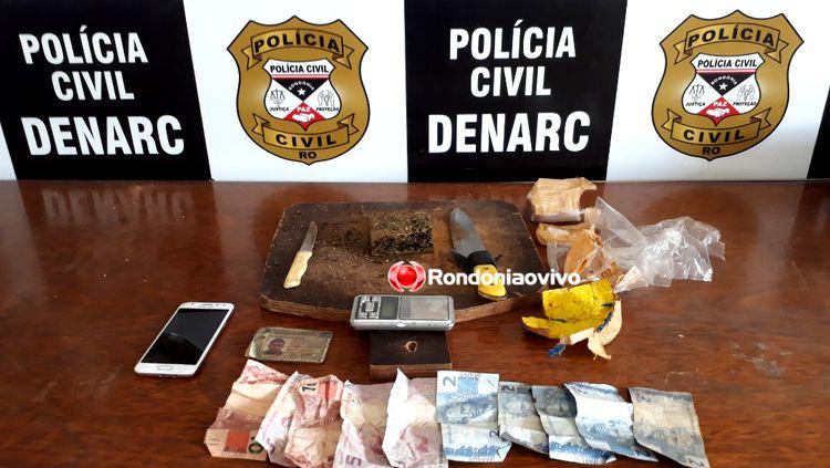 TRÁFICO: Denarc prende traficante que vendia droga em terreno baldio