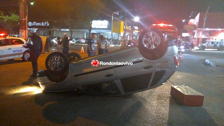 VEJA VÍDEO: Grave acidente com capotamento deixa motorista ferido na capital VEJA VÍDEO: Grave acidente com capotamento deixa motorista ferido na capital