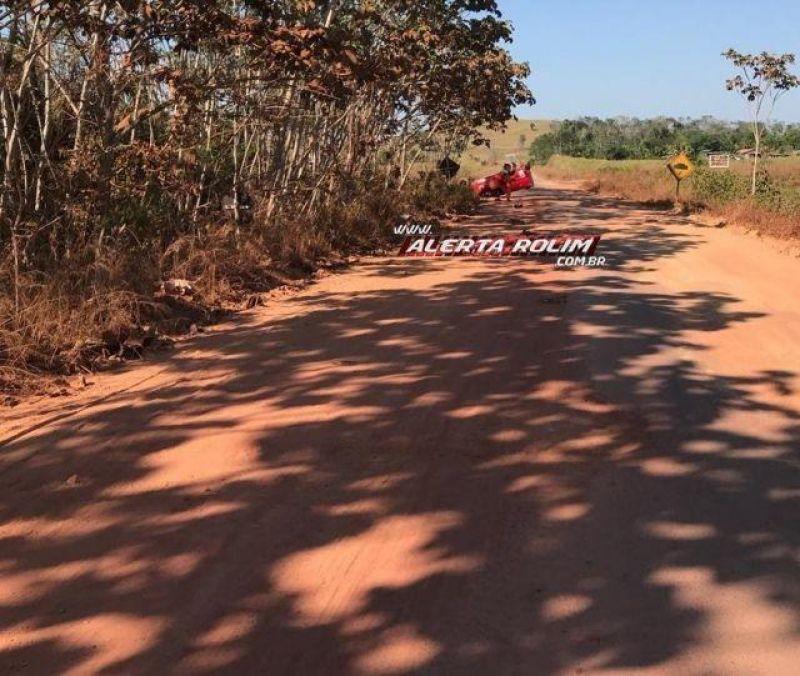 Viatura do Corpo de Bombeiros de Rolim de Moura capota próximo a Parecis