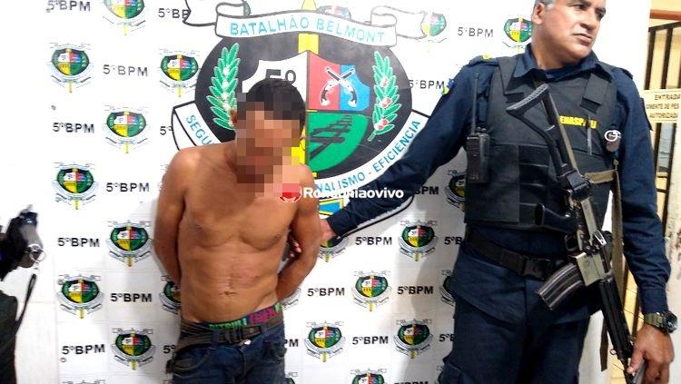 VULGO "BUIU": Homicida foragido suspeito de vários furtos em igrejas é preso pela PM VULGO "BUIU": Homicida foragido suspeito de vários furtos em igrejas é preso pela PM