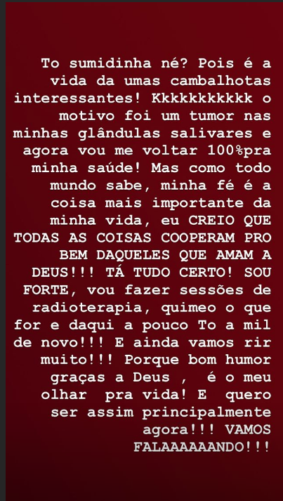 Atriz Heloísa Perissé é diagnosticada com tumor Atriz Heloísa Perissé é diagnosticada com tumor