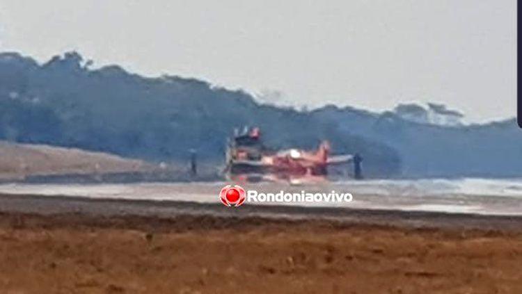 PNEU ESTOUROU: Aeronave do Corpo de Bombeiros sai da pista no aeroporto de Porto Velho PNEU ESTOUROU: Aeronave do Corpo de Bombeiros sai da pista no aeroporto de Porto Velho