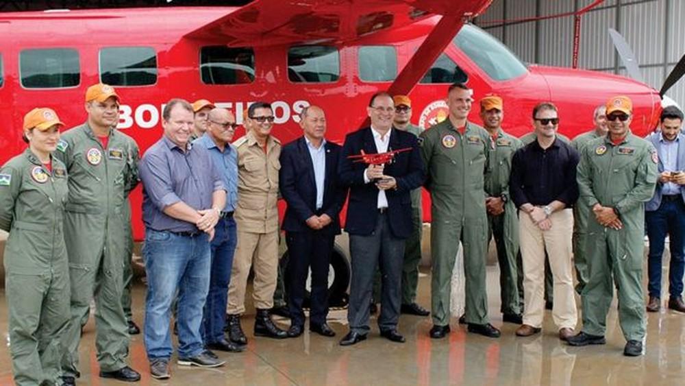 Aeronave usada para combater queimadas em Rondônia foi adquirida com recursos do Fundo Amazônia