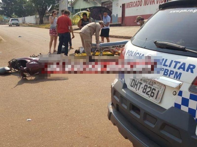 Rolim de Moura – Dois acidentes de trânsito com vítimas foram registrados durante a tarde desta sexta-feira