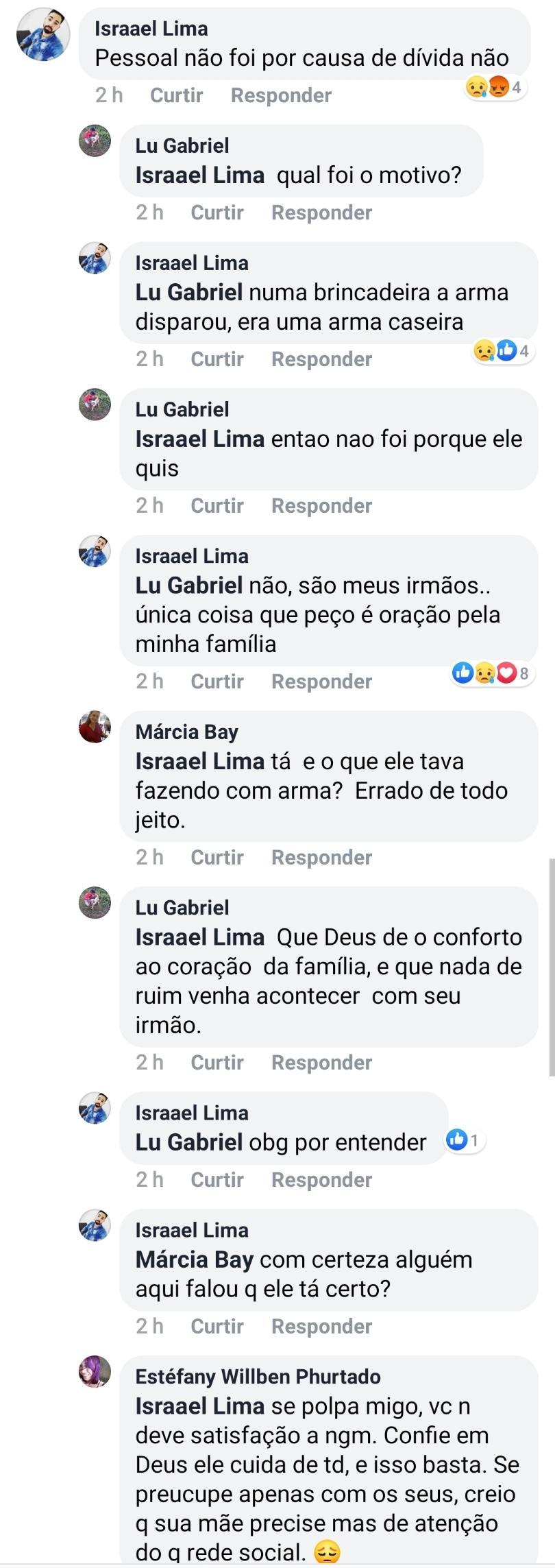 Irmão de jovem que foi morta por irmão diz que foi um disparo acidental Irmão de jovem que foi morta por irmão diz que foi um disparo acidental
