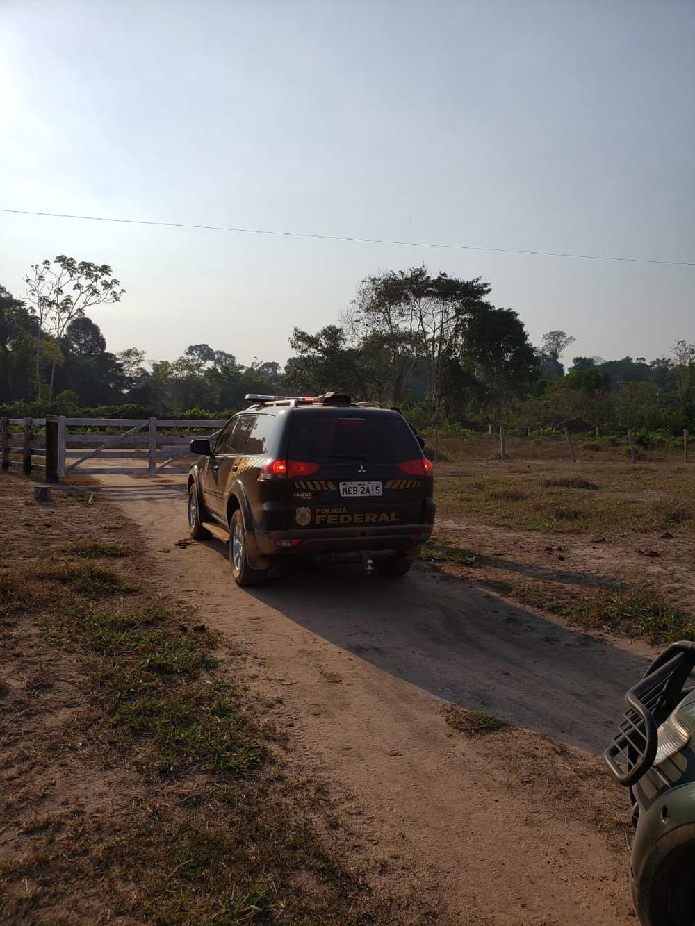 PF faz operação para prender grupo que loteava e desmatava Floresta Nacional Bom Futuro, em RO PF faz operação para prender grupo que loteava e desmatava Floresta Nacional Bom Futuro, em RO