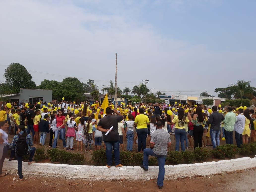 SETEMBRO AMARELO; Ação canteiro de valores a vida, uma ação da secretária de educação em castanheiras SETEMBRO AMARELO; Ação canteiro de valores a vida, uma ação da secretária de educação em castanheiras