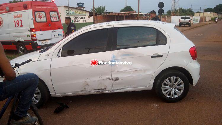 URGENTE: Motociclista bate cabeça em muro após colisão com carro e fica em estado grave