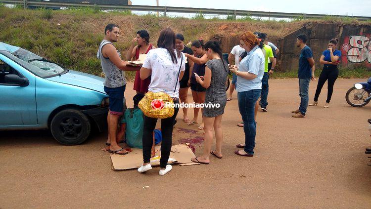 Ciclista tem fratura exposta no braço, perna e lesões na cabeça após atropelamento