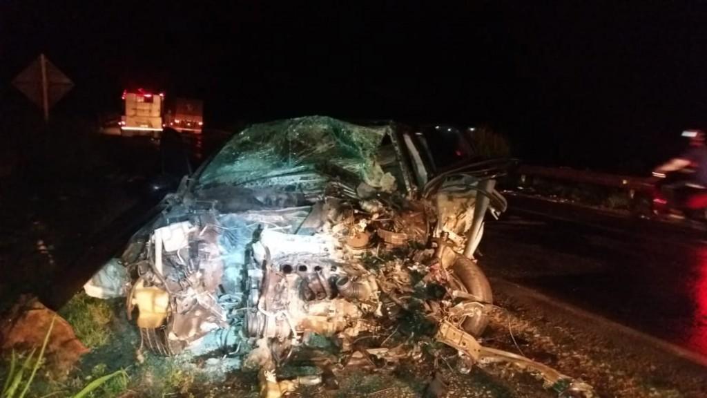Condutor de Corolla morre em gravíssimo acidente na BR-364 