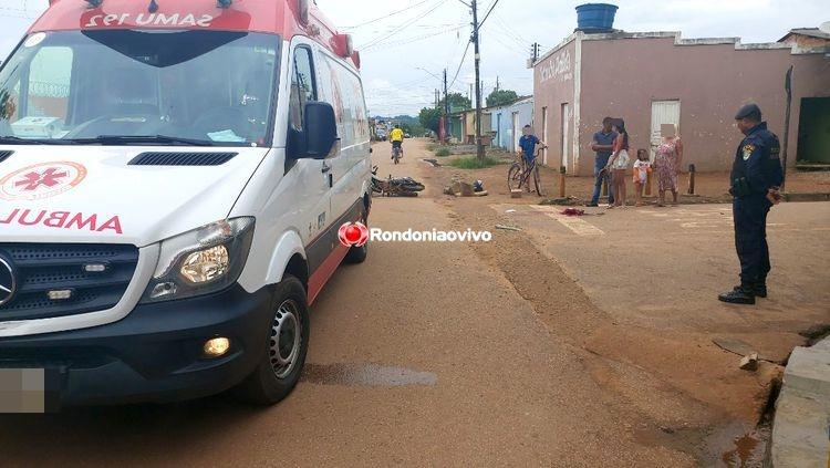 Motociclista fica em estado grave após colisão com carro Motociclista fica em estado grave após colisão com carro