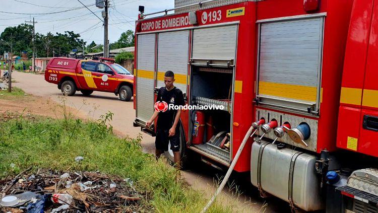 Corpo de Bombeiros é acionado para conter incêndio na zona Sul Corpo de Bombeiros é acionado para conter incêndio na zona Sul