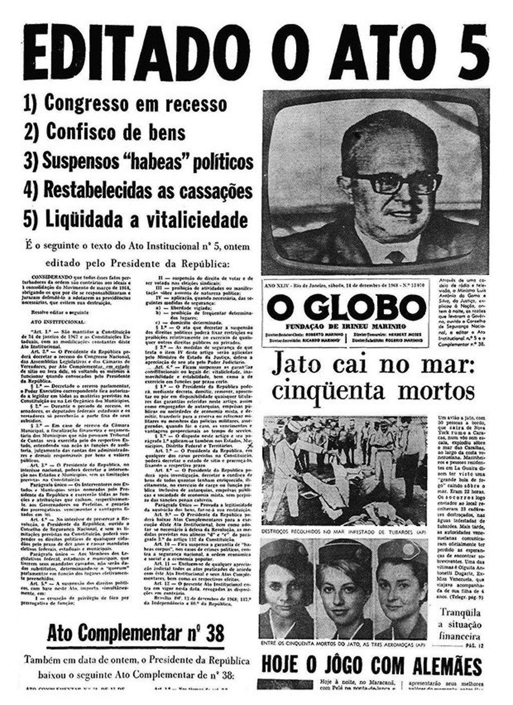 AI5 O momento mais obscuro da Ditadura Militar pode voltar? TRIBUNA TOP